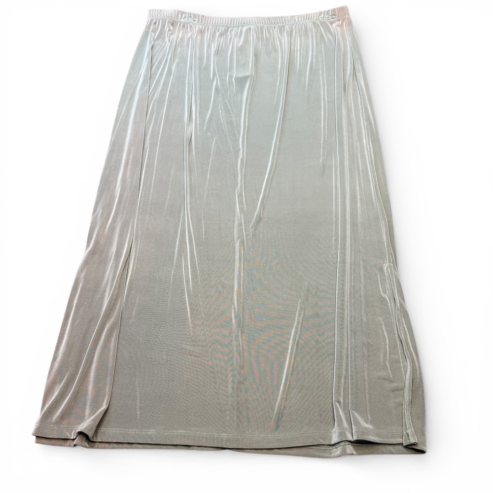 Only Nine Vintage‎ Woman Metallic Maxi Skirt Plus Size 2X NWT Deadstock